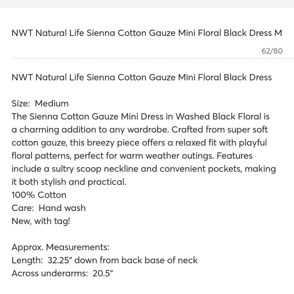 Natural Life Dress M. Nwt - Picture 8 of 8